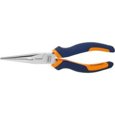 GARANT Straight Snipe Nose Pliers with Grips, Chrome-Plated, Overall Length: 200mm 713040 200